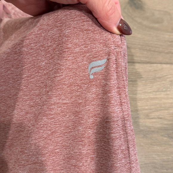 FABLETICS Blush Mauve Heather Cloud Jersey Wide Leg Pant Lounge Comfy Soft Sz M - Picture 11 of 12